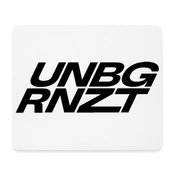 UNBGRNZT by Unbegrenzt Apparel - Mousepad (Querformat) - Weiß - Vorne