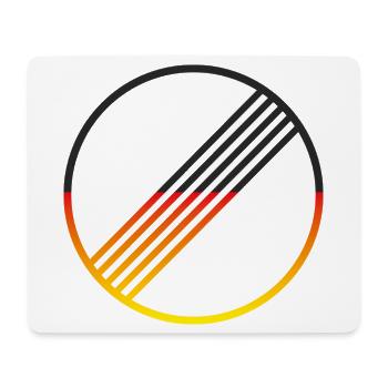 UNBEGRENZT DEUTSCHLAND by Unbegrenzt Apparel - Mousepad (Querformat) - Weiß - Vorne