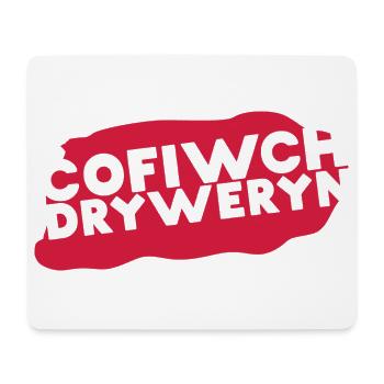 Cofiwch Dryweryn - Mousepad (Querformat) - Weiß - Vorne