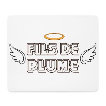 Fils de Plume  - Tapis de souris (format paysage) - blanc - Devant