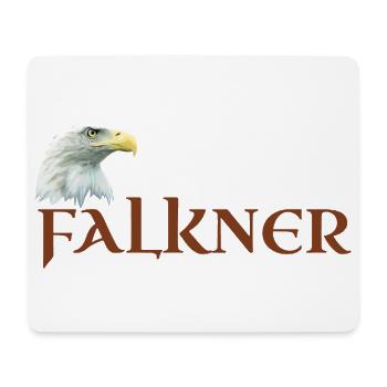Falkner, Adlerkopf, Weißkopfseeadler für Falknerei - Mousepad (Querformat) - Weiß - Vorne