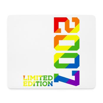 LGBTQ 2007 ARC-EN-CIEL QUEER 18E ANNIVERSAIRE PRIDE - Tapis de souris (format paysage) - blanc - Devant