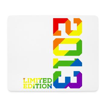 LGBTQ 2013 RAINBOW QUEER 12E ANNIVERSAIRE PRIDE - Tapis de souris (format paysage) - blanc - Devant