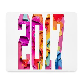 COLORFUL 9TH BIRTHDAY 2017 - Mouse Pad (horizontal) - white - Front