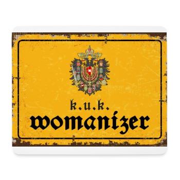 k.u.k. womanizer - Mousepad (Querformat) - Weiß - Vorne