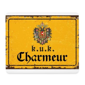 Vintage Österreich k.u.k. Charmeur - Mousepad (Querformat) - Weiß - Vorne