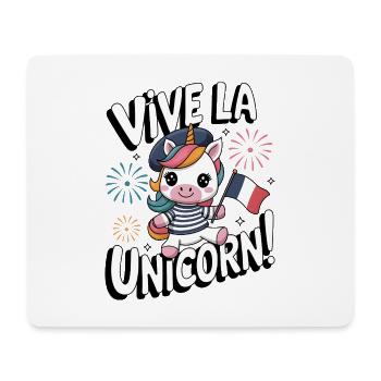 Vive La Licorne ! - Tapis de souris (format paysage) - blanc - Devant