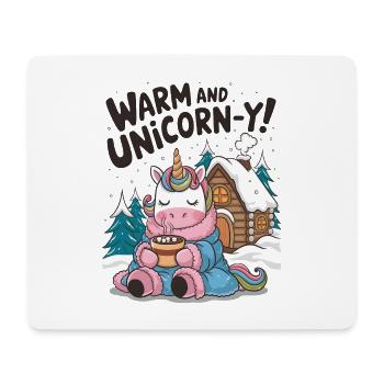Warm And Unicorn-y! - Mouse Pad (horizontal) - white - Front