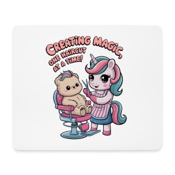 Creating Magic, One Haircut At A Time! - Mouse Pad (horizontal) - white - Front