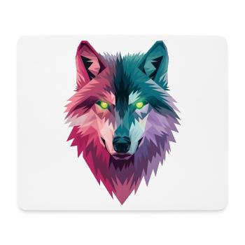 Spirit Wolf - Mouse Pad (horizontal) - white - Front