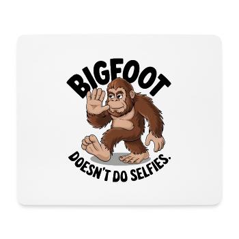 Bigfoot ne fait pas de selfies - Tapis de souris (format paysage) - blanc - Devant