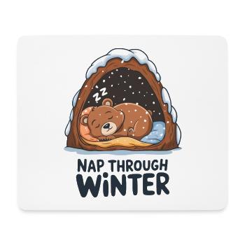 Nap Through Winter - Mouse Pad (horizontal) - white - Front