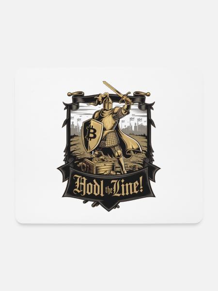Hodl The Line! - Mouse Pad (horizontal) - white