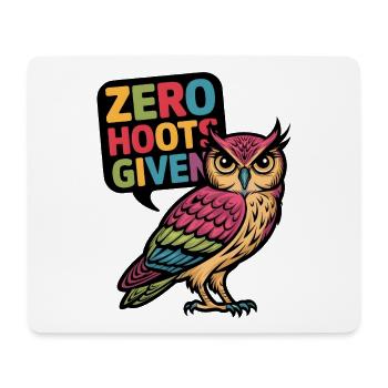 Zero Hoots Given - Mouse Pad (horizontal) - white - Front