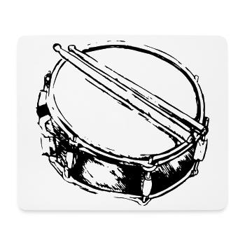 Snare - Drum - Percussion - Musique - Tapis de souris (format paysage) - blanc - Devant