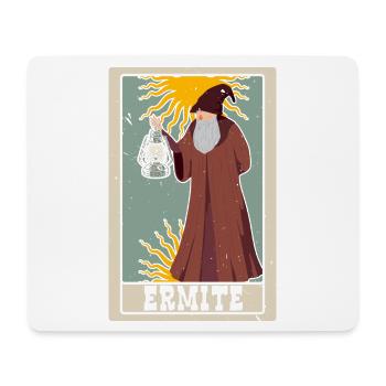 Ermite Tarotkarte Schamane Wahrsagerei - Mousepad (Querformat) - Weiß - Vorne