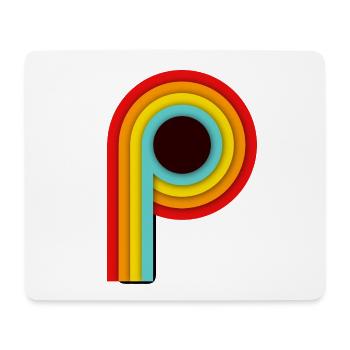 Retro Design Stripes P - Mouse Pad (horizontal) - white - Front