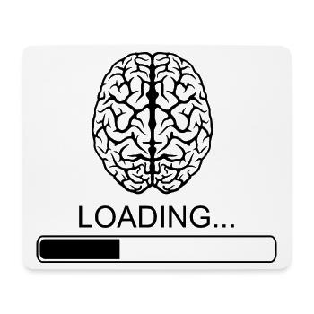 Brain Sayings Funny Funny Breakfast Joke - Mouse Pad (horizontal) - white - Front