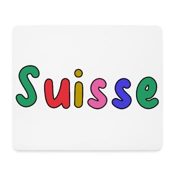 SUISSE. PAYS. GENEVE. HUMOUR. DRAPEAU - Tapis de souris (format paysage) - blanc - Devant