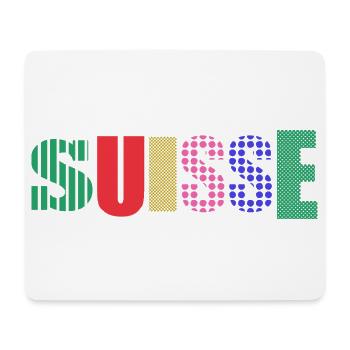 SUISSE - Tapis de souris (format paysage) - blanc - Devant