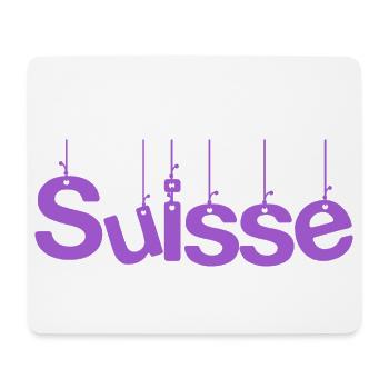 SUISSE. PAYS. GENEVE. SUISSE. HUMOUR - Tapis de souris (format paysage) - blanc - Devant