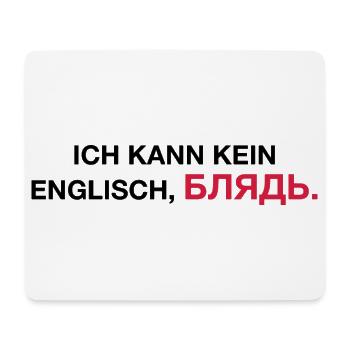 Je ne peux pas parler anglais bljat disant - idée cadeau - Tapis de souris (format paysage) - blanc - Devant