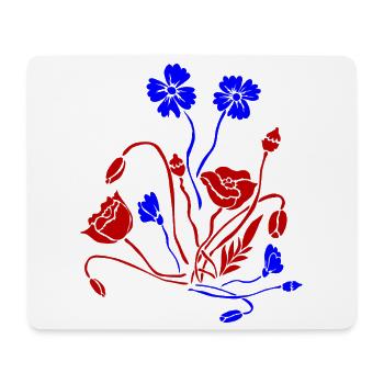 Fleur Picture Fleurs - Tapis de souris (format paysage) - blanc - Devant