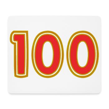 100. 100 YEARS. 100th ANNIVERSARY. 100 BIRTHDAY - Mouse Pad (horizontal) - white - Front
