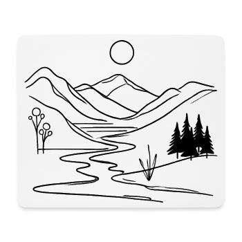 Évasion à Mystic Mountain - Tapis de souris (format paysage) - blanc - Devant