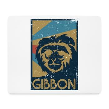 Flinker Gibbon Dschungelbewohner - Mousepad (Querformat) - Weiß - Vorne