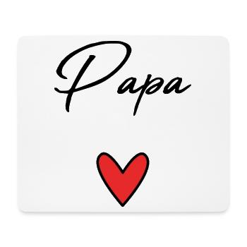 PAPA. VATERTAG. FROHER VATERTAG. ALLES GUTE ZUM GEBURTSTAG. - Mousepad (Querformat) - Weiß - Vorne
