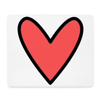 HEART. MOM. MOTHER'S DAY. HEART. FEAST - Mouse Pad (horizontal) - white - Front