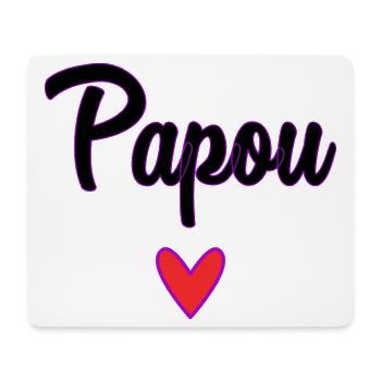 PAPUA. PAPA. VATERTAG. FROHER VATERTAG - Mousepad (Querformat) - Weiß - Vorne