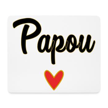 PAPUA. PAPA. VATERTAG. FROHER VATERTAG - Mousepad (Querformat) - Weiß - Vorne