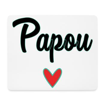 PAPUA. PAPA. VATERTAG. FROHER VATERTAG - Mousepad (Querformat) - Weiß - Vorne