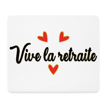 RUHESTAND. FROHEN RUHESTAND. GLÜCKLICHER RUHESTAND - Mousepad (Querformat) - Weiß - Vorne