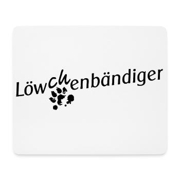Löwchen-Bändiger - Mouse Pad (horizontal) - white - Front