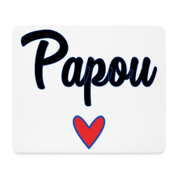 PAPUA. PAPA. VATERTAG. FROHER VATERTAG - Mousepad (Querformat) - Weiß - Vorne