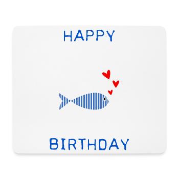 ALLES GUTE ZUM GEBURTSTAG. JAHRESTAG. - Mousepad (Querformat) - Weiß - Vorne