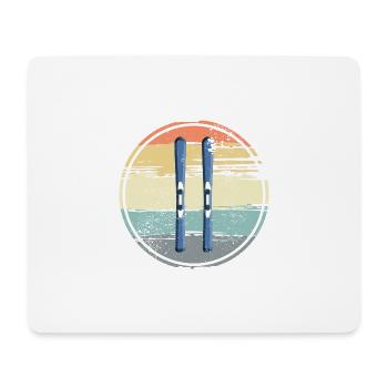 Ski Boards Vintage - Mousepad (Querformat) - Weiß - Vorne