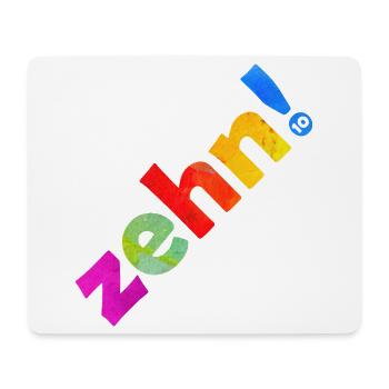 ZEHN 10 JAHRE 10. GEBURTSTAG - Mousepad (Querformat) - Weiß - Vorne