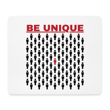 Sei einzigartig in der Masse - Mousepad (Querformat) - Weiß - Vorne