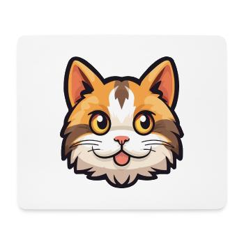 Hauskatze Cartoon Aquarell Illustration - Mousepad (Querformat) - Weiß - Vorne