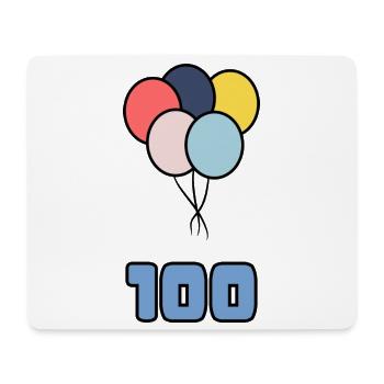 100. 100 JAHRE. 100-JÄHRIGES JUBILÄUM. 100. GEBURTSTAG - Mousepad (Querformat) - Weiß - Vorne