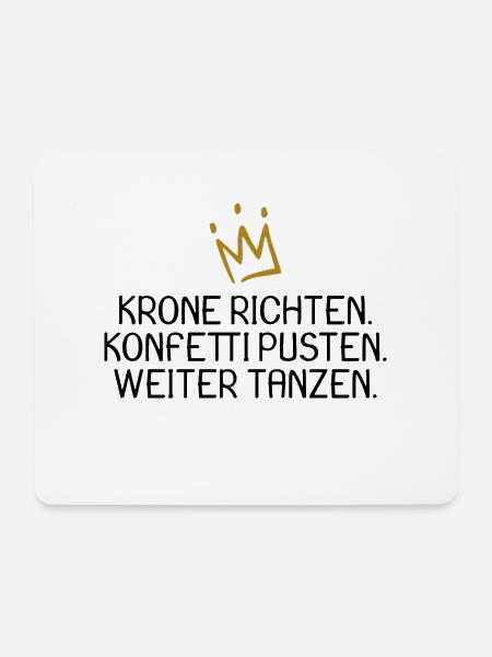 König Königin Prinz Prinzessin Spruch witzig - Mousepad (Querformat) - Weiß