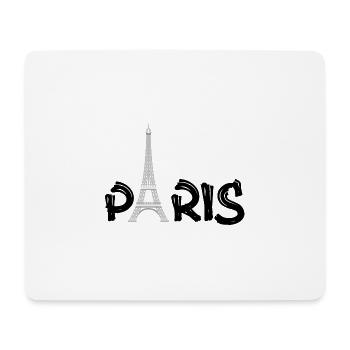 PARIS - Mousepad (Querformat) - Weiß - Vorne