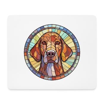 Plott Hund Hund Rasse Buntes Glas Buntes Wasser - Mousepad (Querformat) - Weiß - Vorne