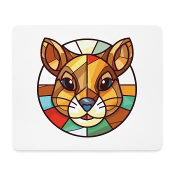 Chipmunk bunte Aquarell-Tierillustration - Mousepad (Querformat) - Weiß - Vorne