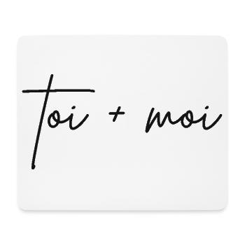 du + ich - Mousepad (Querformat) - Weiß - Vorne
