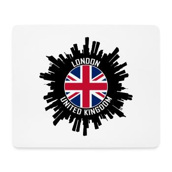 London Skyline UK Flagge Reisesouvenir - Mousepad (Querformat) - Weiß - Vorne